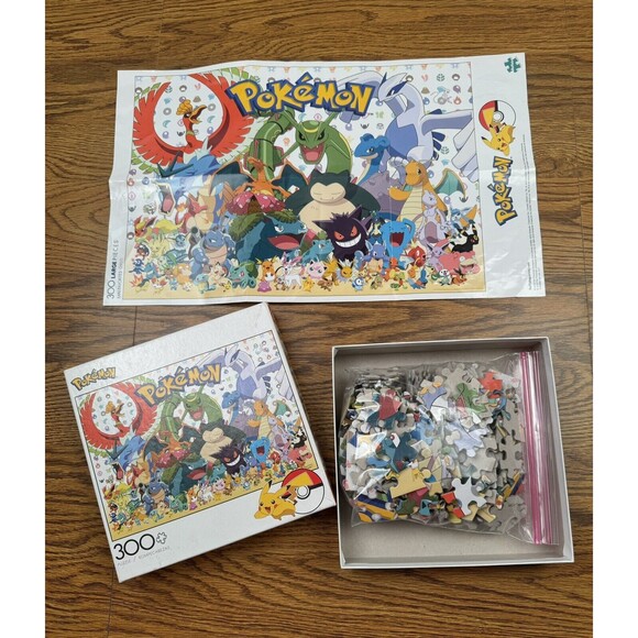 Buffalo Pokemon Puzzle 300 2021 Games Freak Large Pieces‎ Complete - Picture 6 of 9
